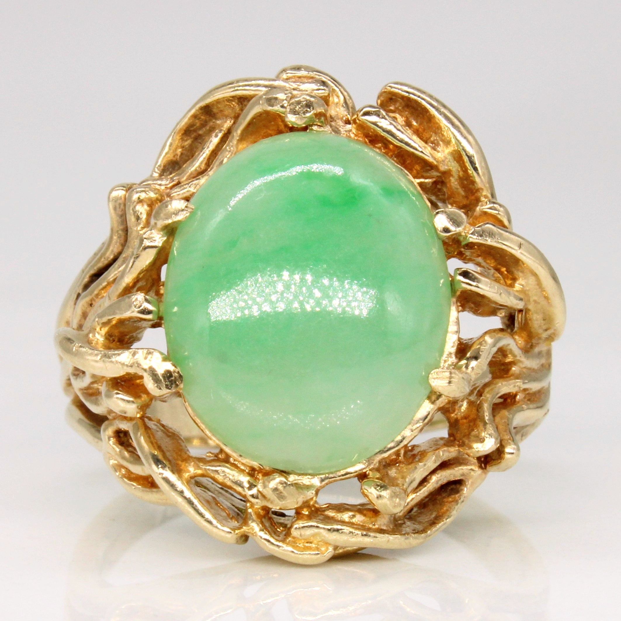 Jadeite Cocktail Ring | 5.60ct | SZ 9 |