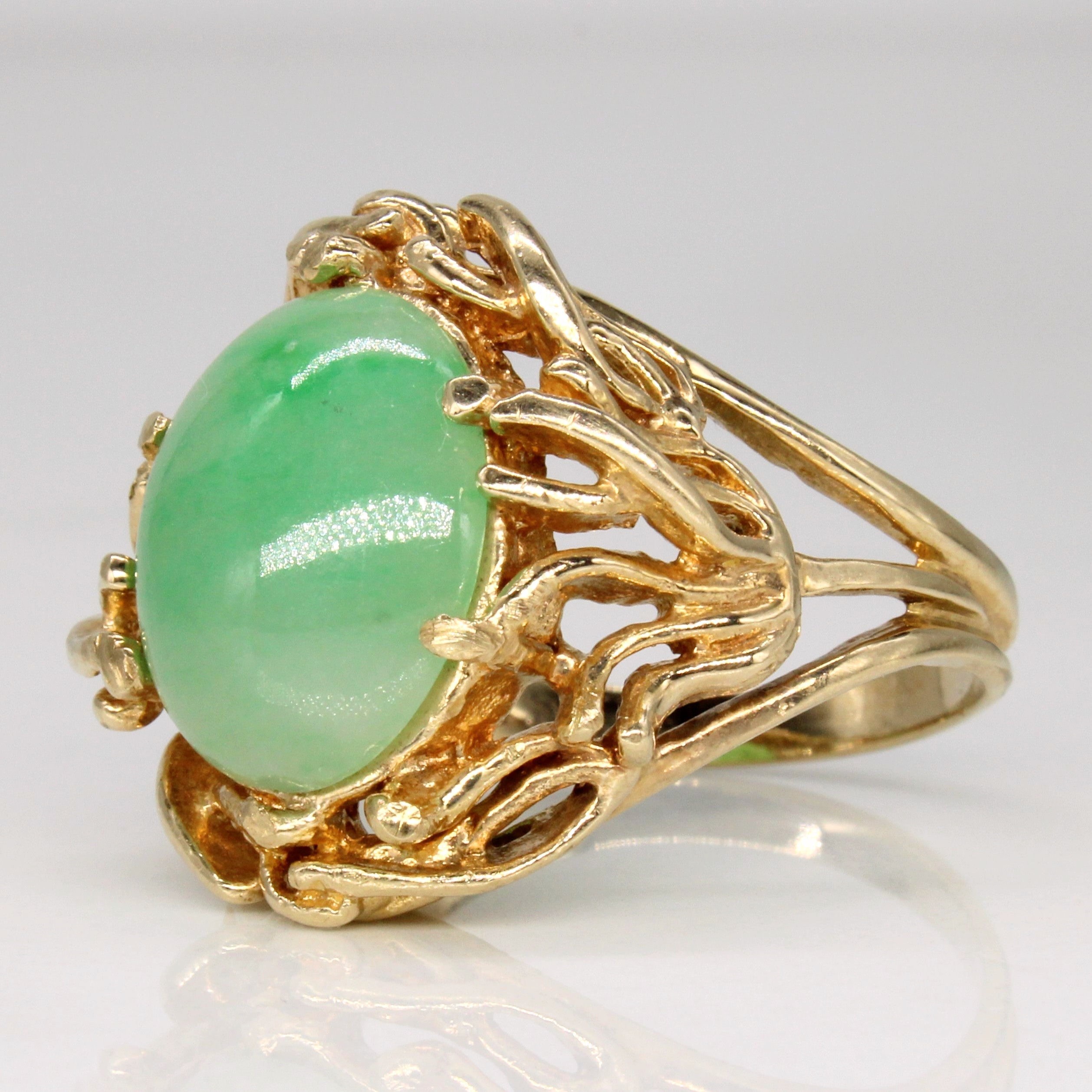 Jadeite Cocktail Ring | 5.60ct | SZ 9 |