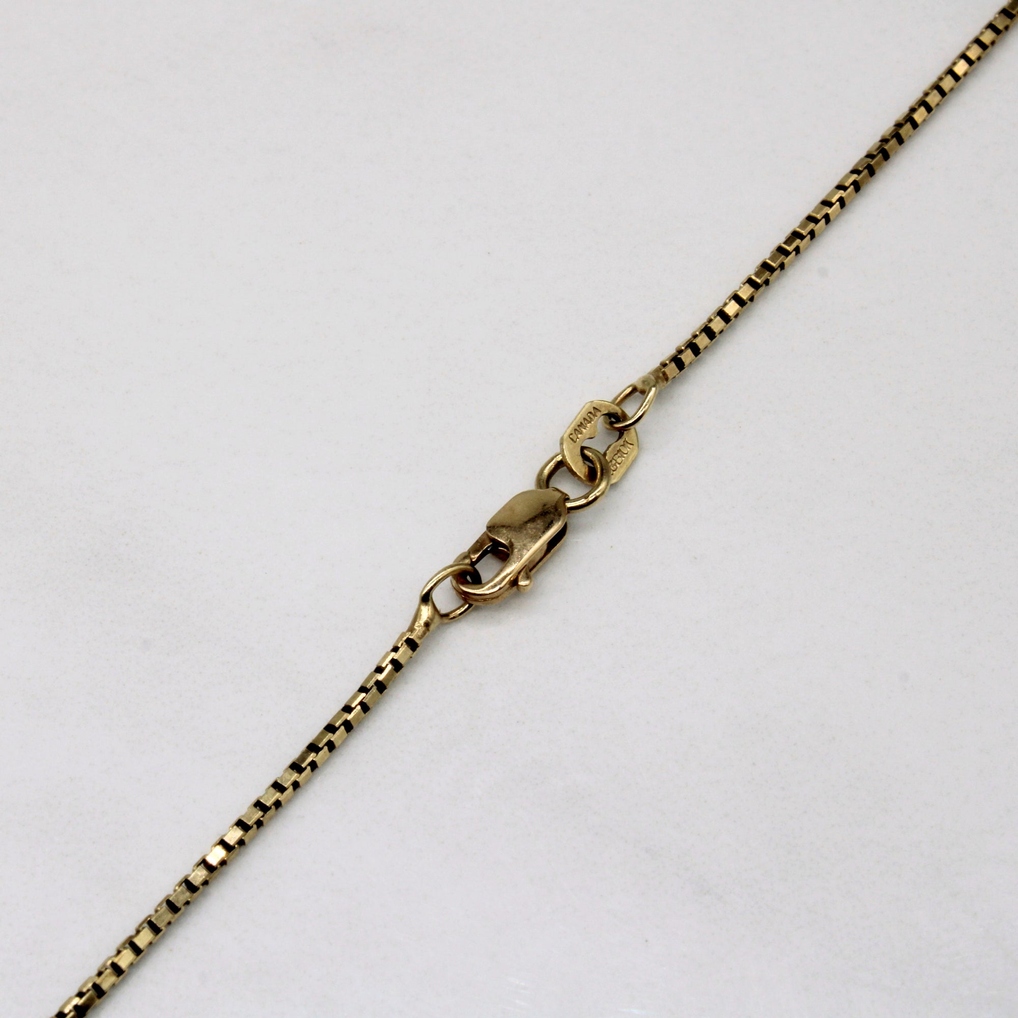 10k Yellow Gold Box Link Chain | 18