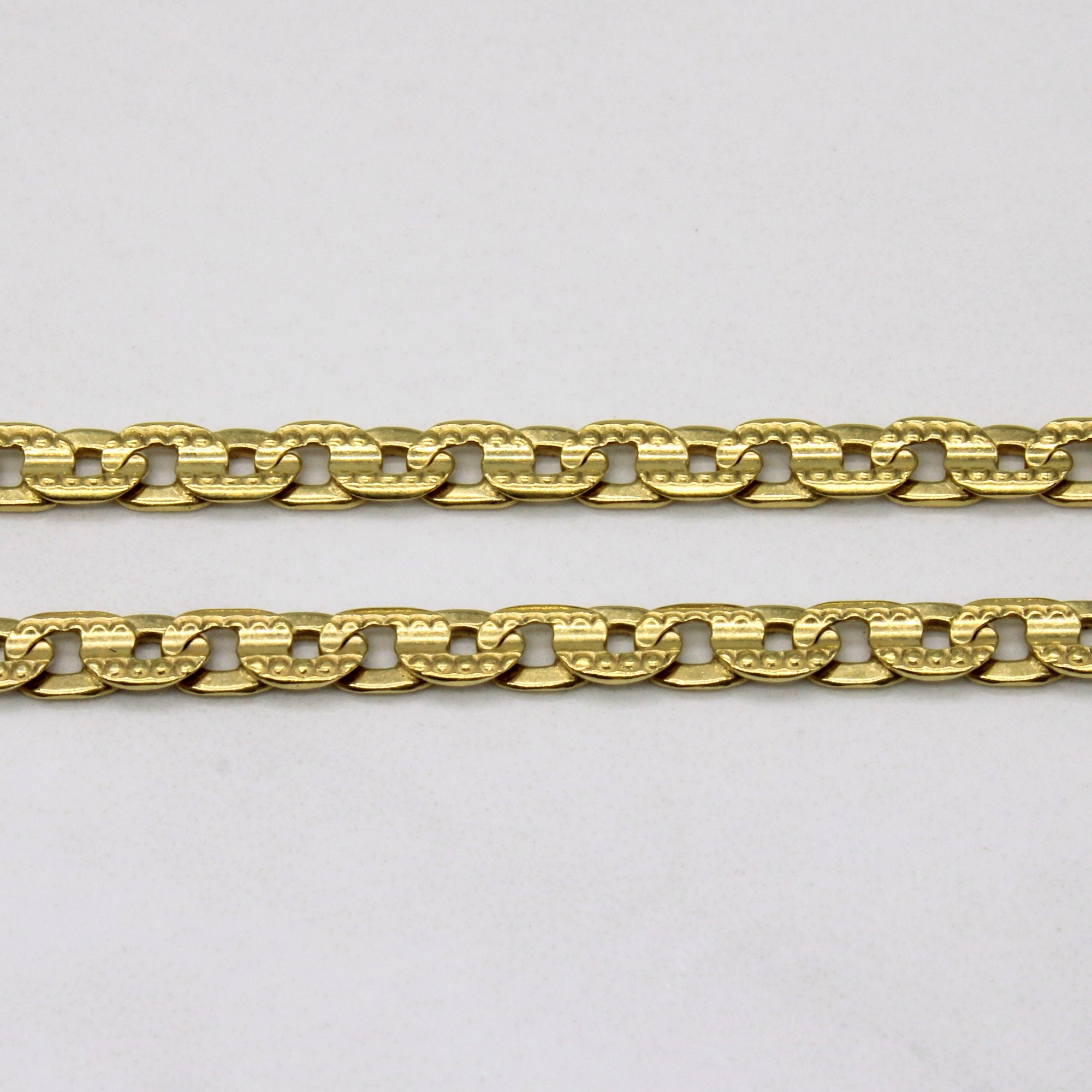 18k Yellow Gold Anchor Link Chain | 24