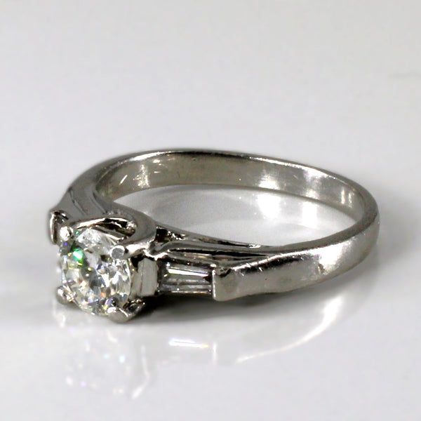 Three Stone Diamond Engagement Ring | 0.83ctw SI2 I/J | SZ 6 |