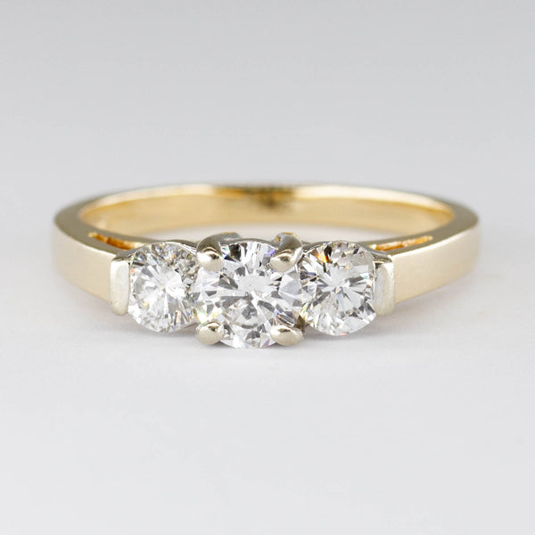 Three Stone Diamond Ring | 0.90ctw | SZ 6.75 |