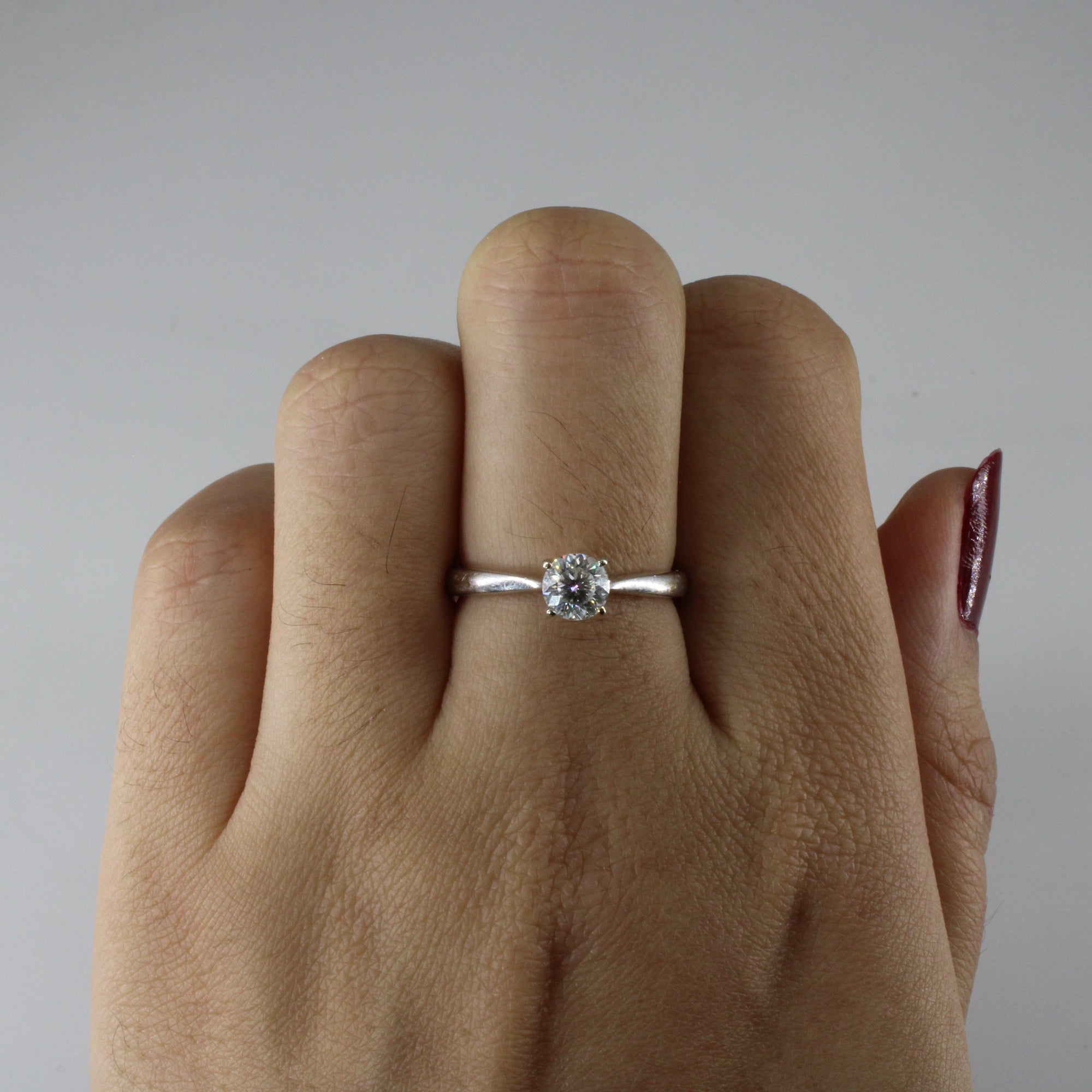 Solitaire Diamond Engagement Ring | 0.55ct | SZ 6.25 |