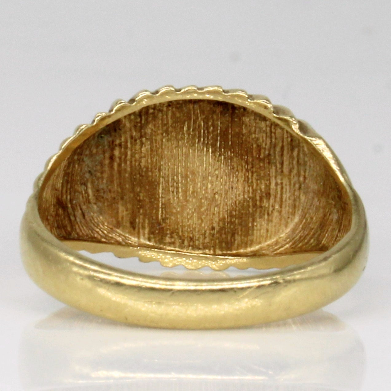 14k Yellow Gold 'L.C.M.' Signet Ring | SZ 6.75 |