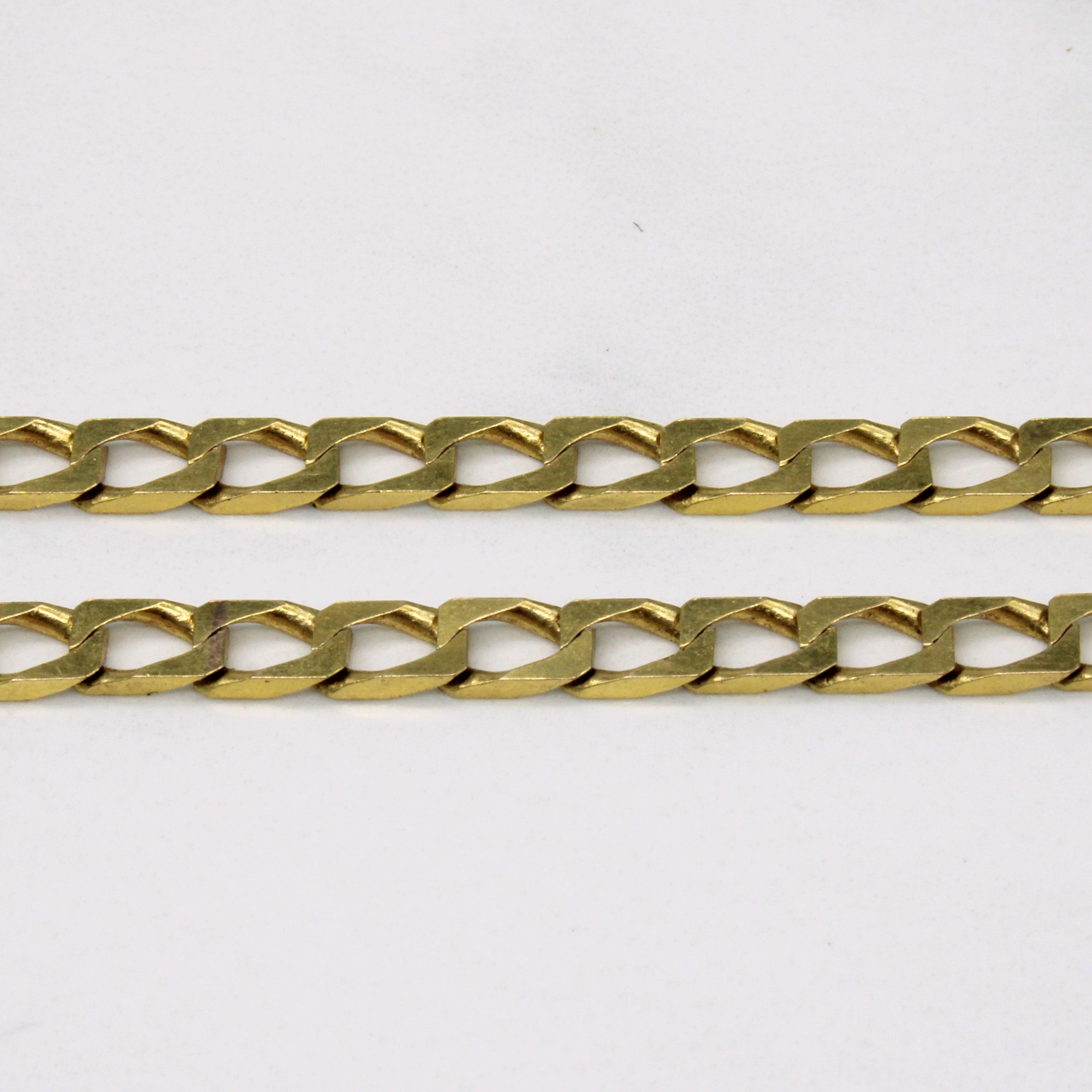 10k Yellow Gold Curb Link Chain | 22" |