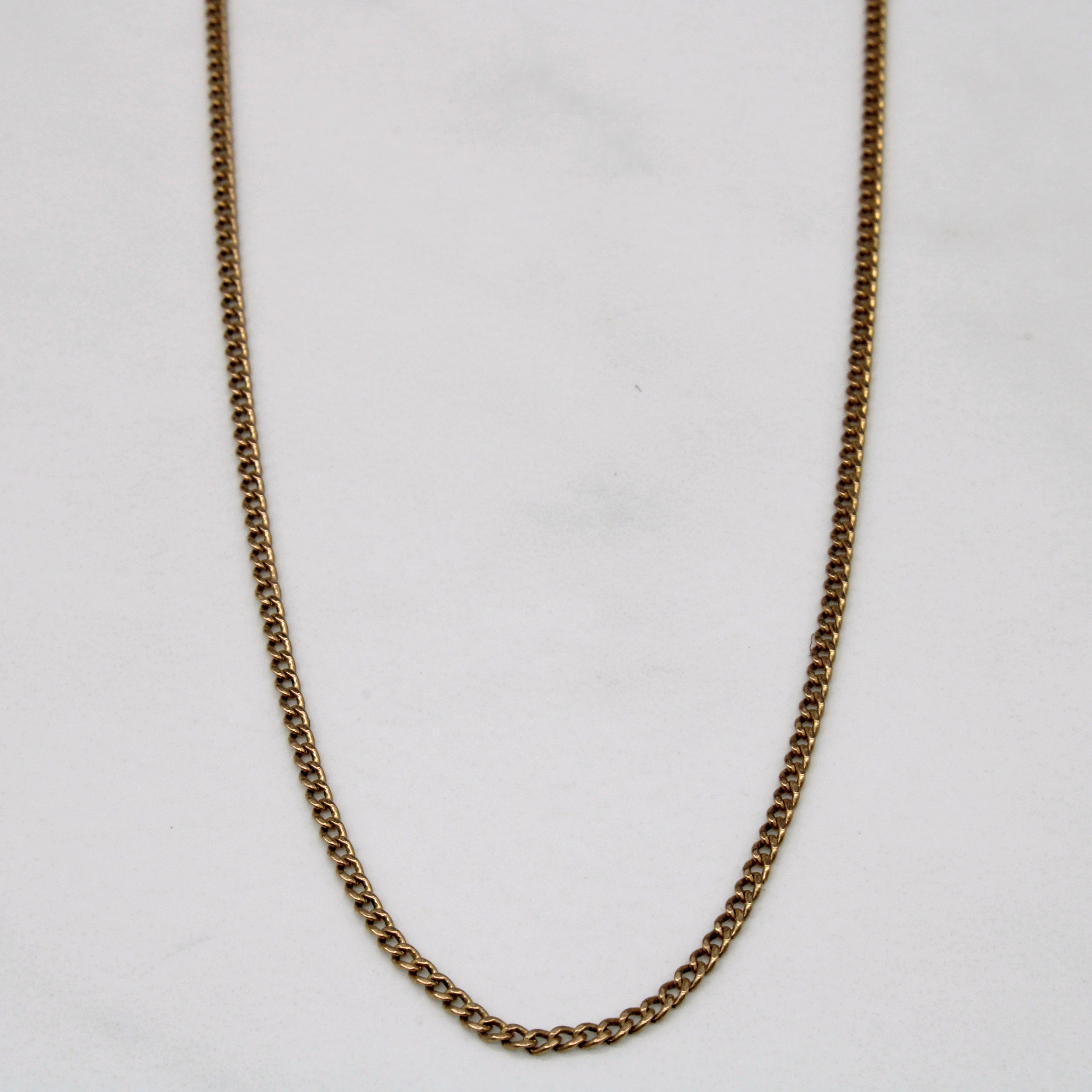 10k Yellow Gold Curb Link Chain | 24" |