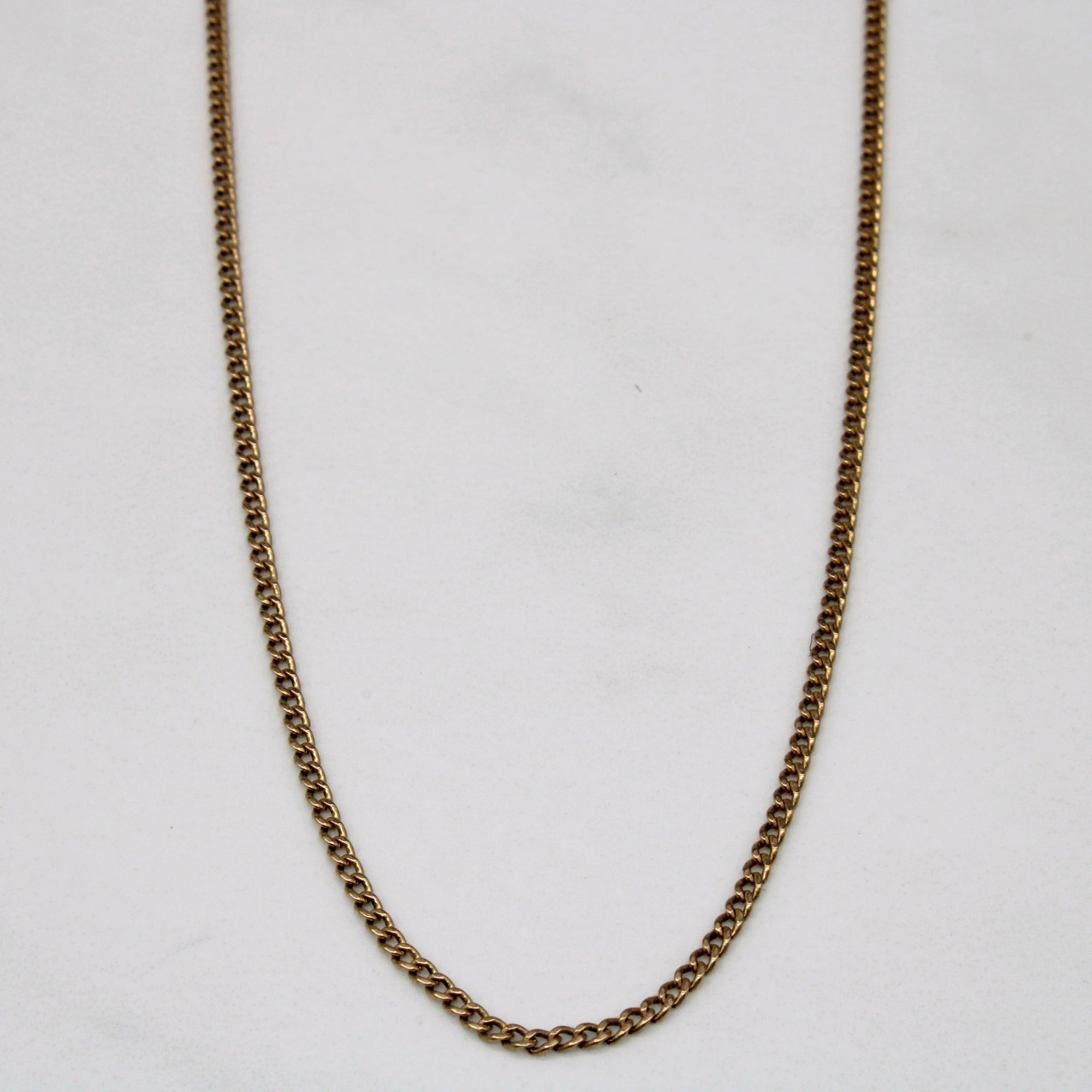 10k Yellow Gold Curb Link Chain | 24