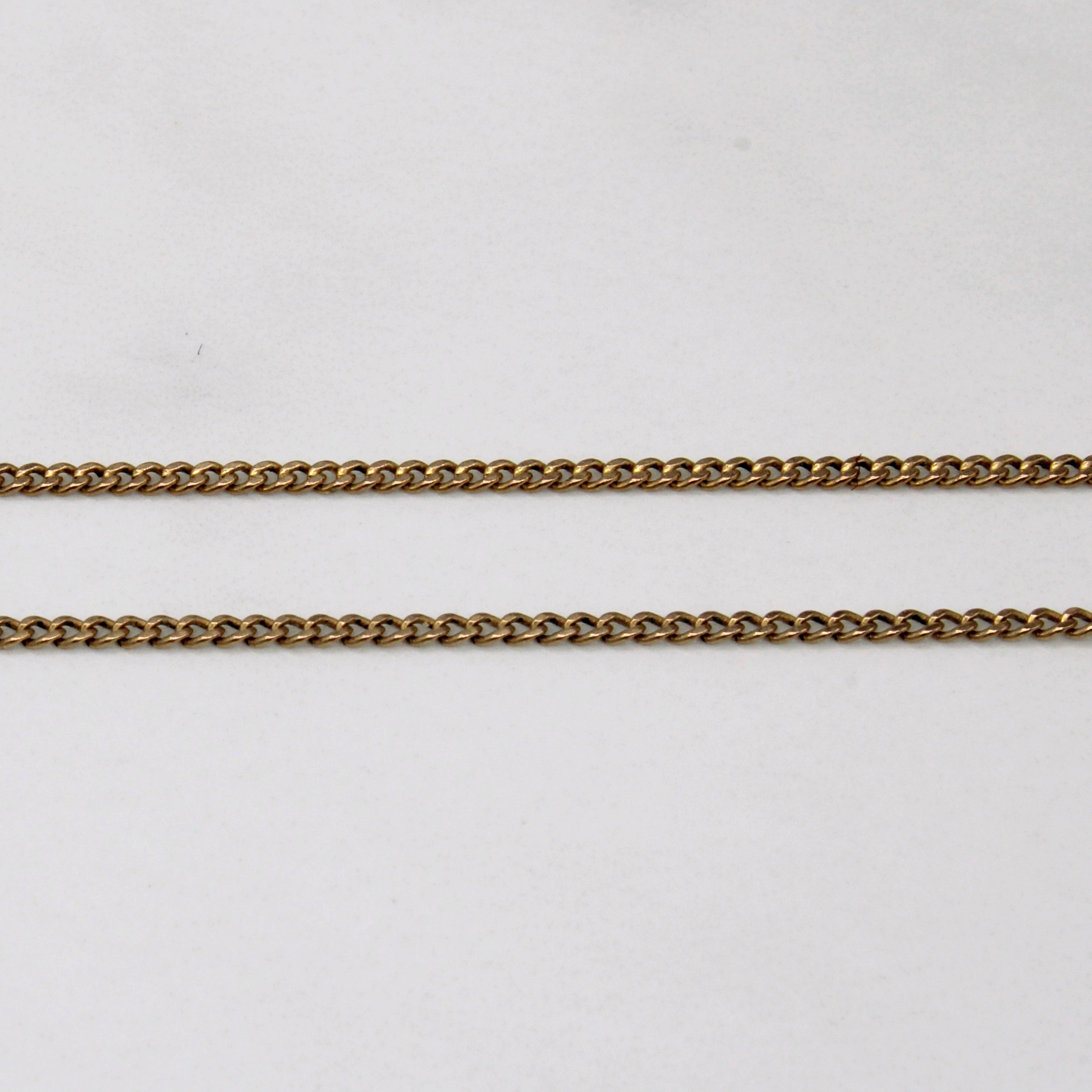 10k Yellow Gold Curb Link Chain | 24" |