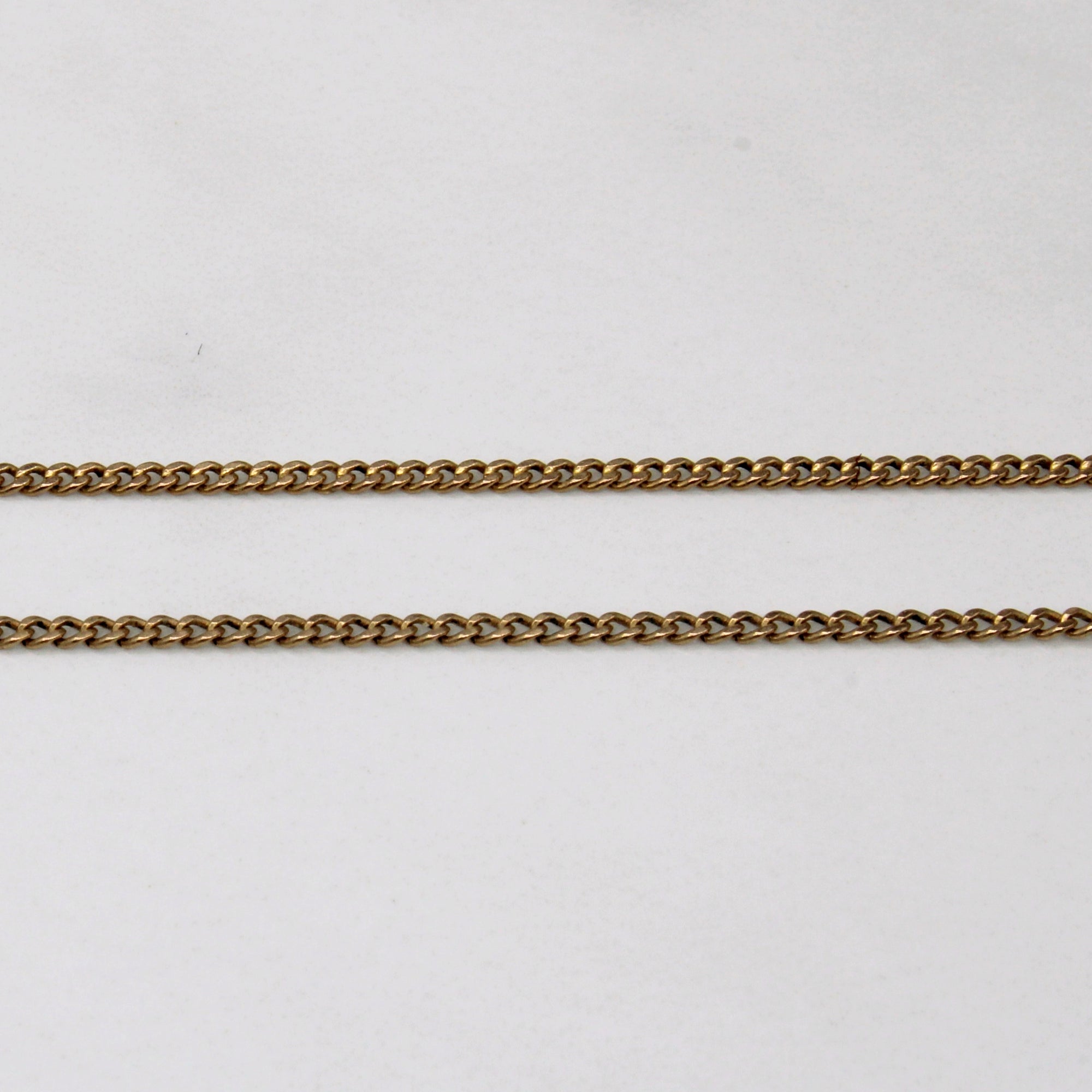 10k Yellow Gold Curb Link Chain | 24