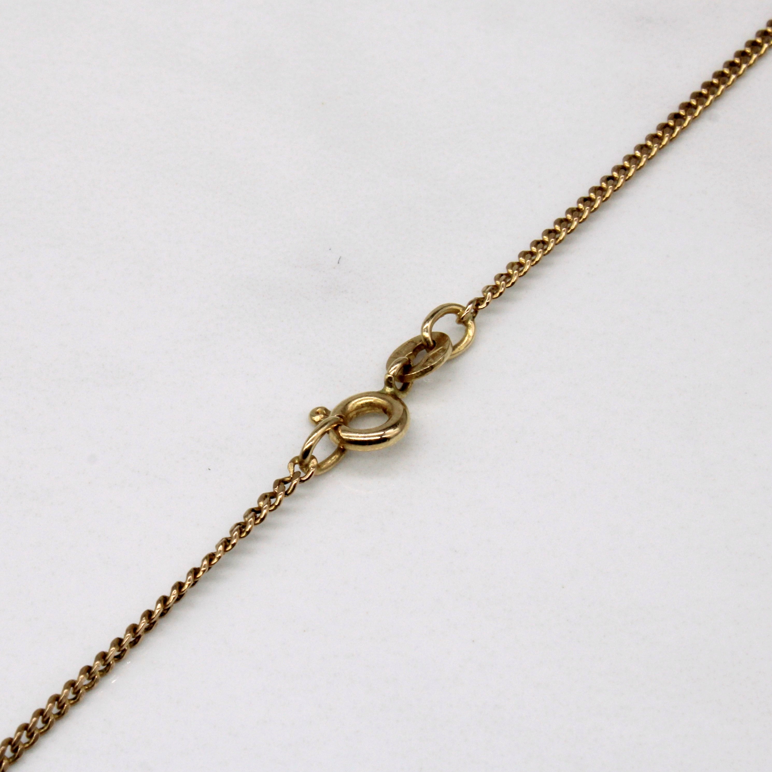 10k Yellow Gold Curb Link Chain | 24" |