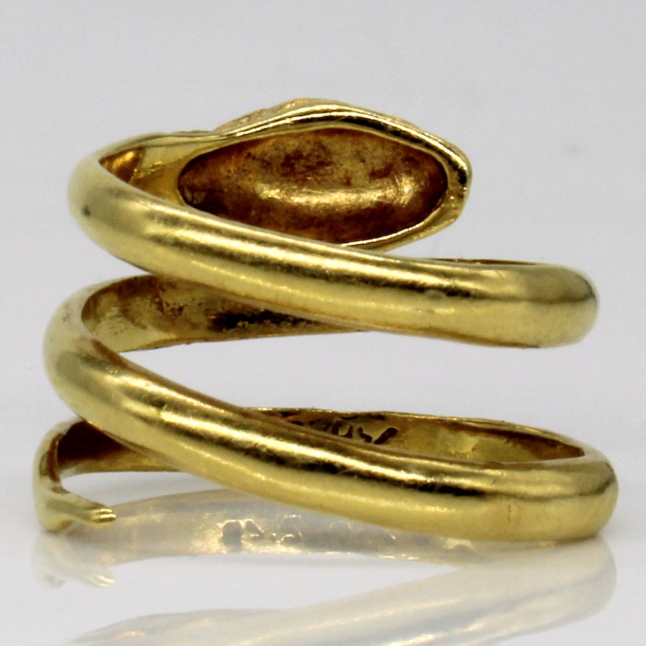 18k Yellow Gold Snake Ring | SZ 6.75 |