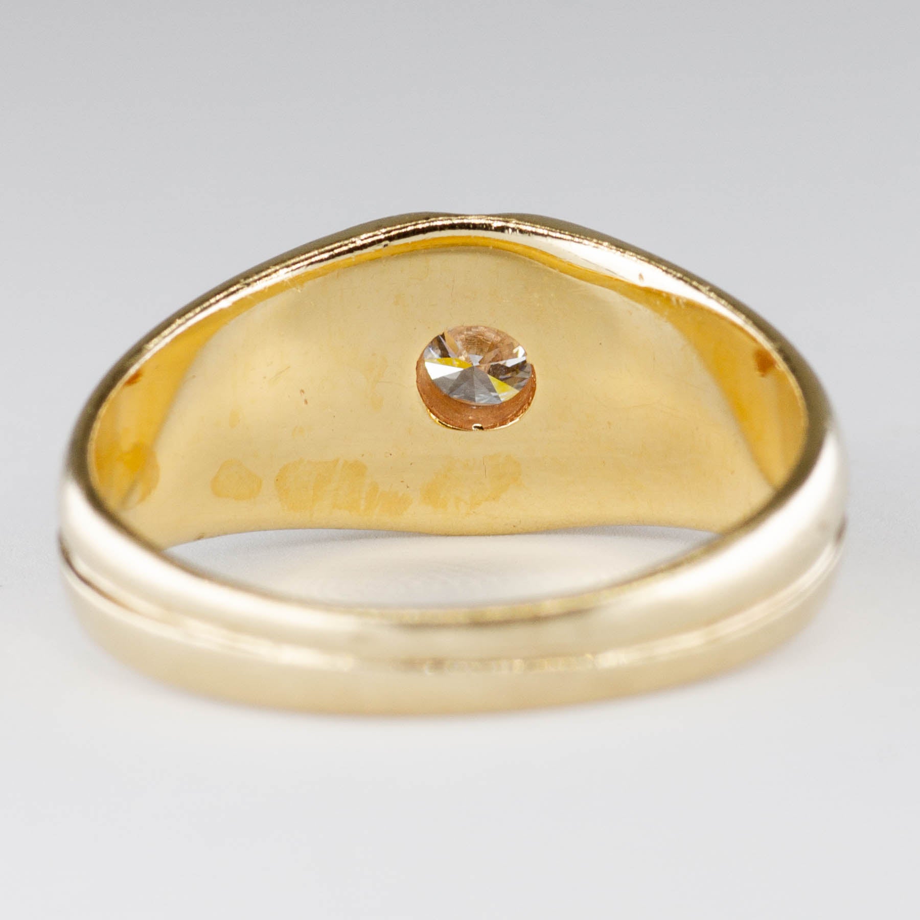 Solitaire Diamond Wide Ring | 0.34ct | SZ 9.5 |