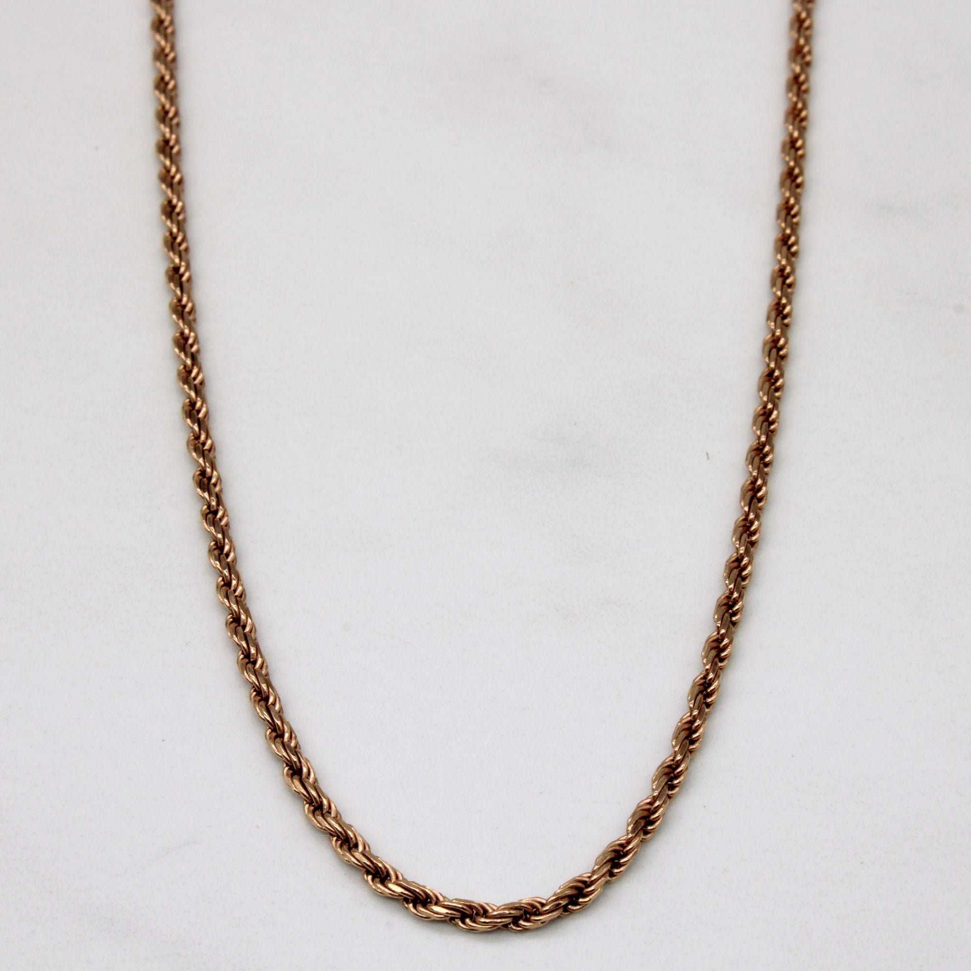 14k Rose Gold Rope Chain | 24