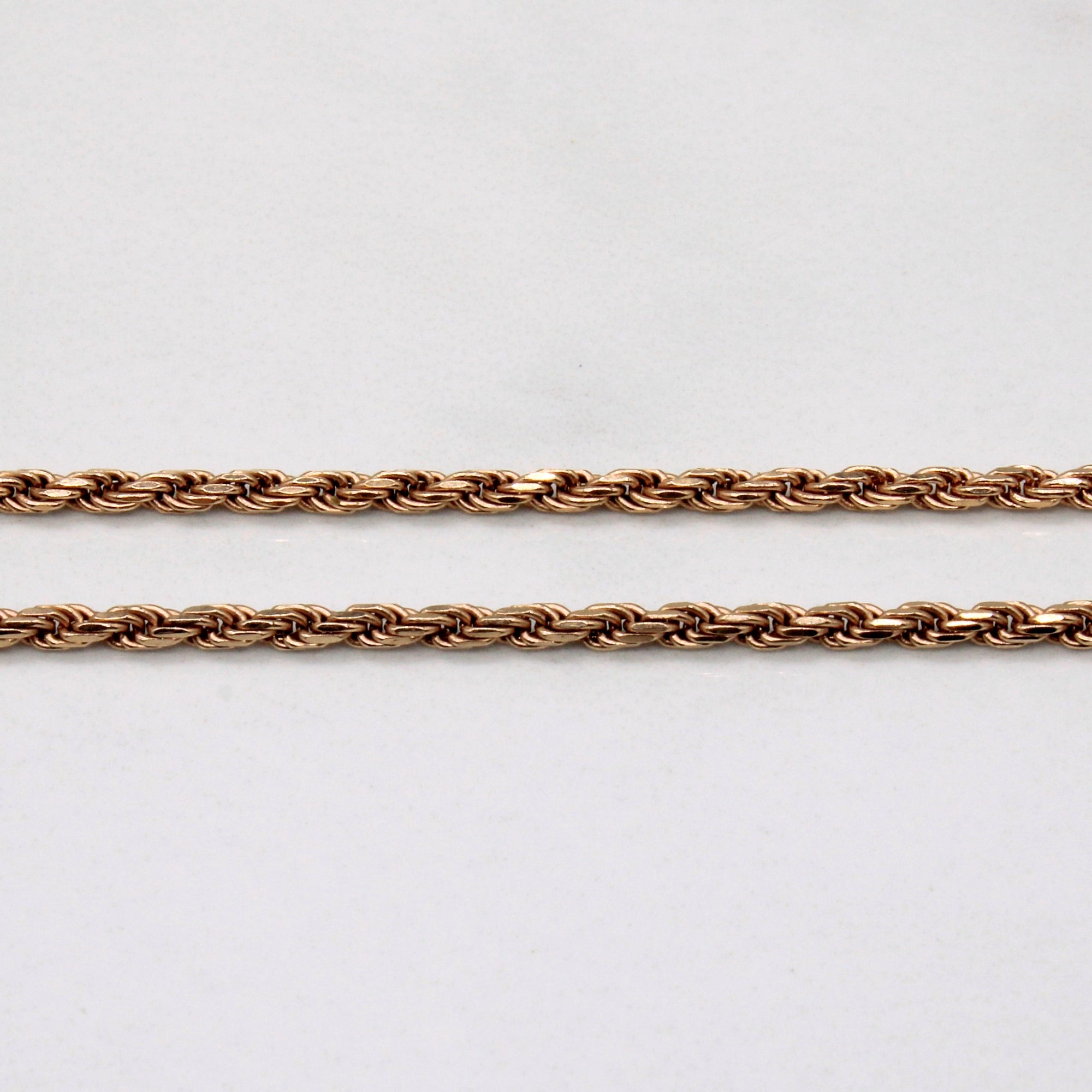 14k Rose Gold Rope Chain | 24