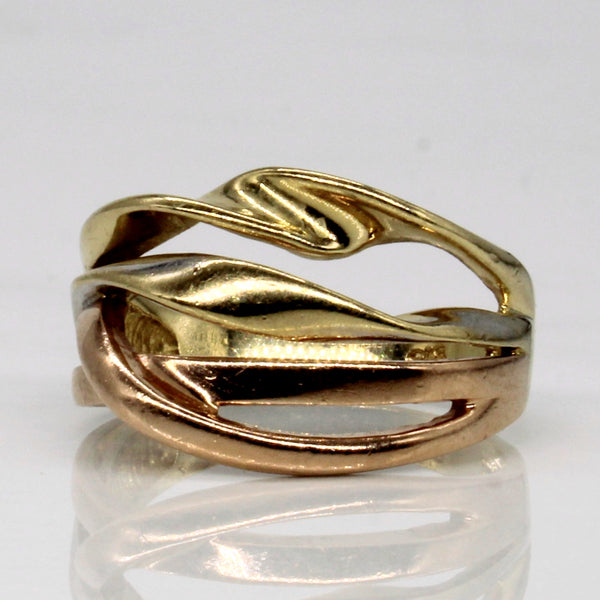 9k Tri Tone Gold Ring | SZ 7 |