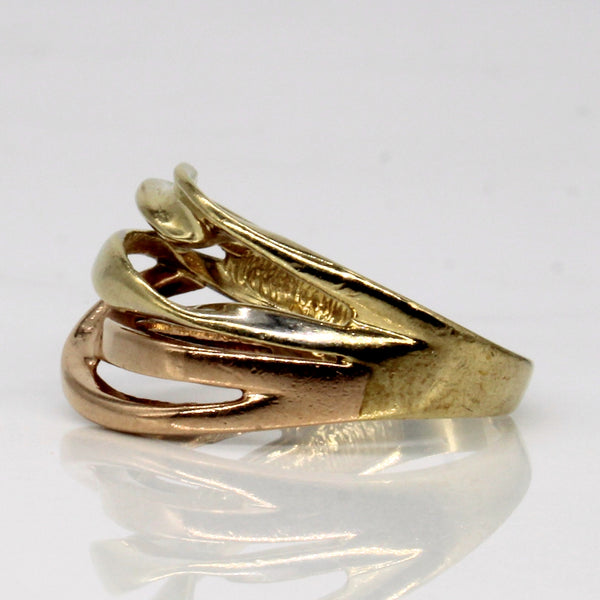 9k Tri Tone Gold Ring | SZ 7 |