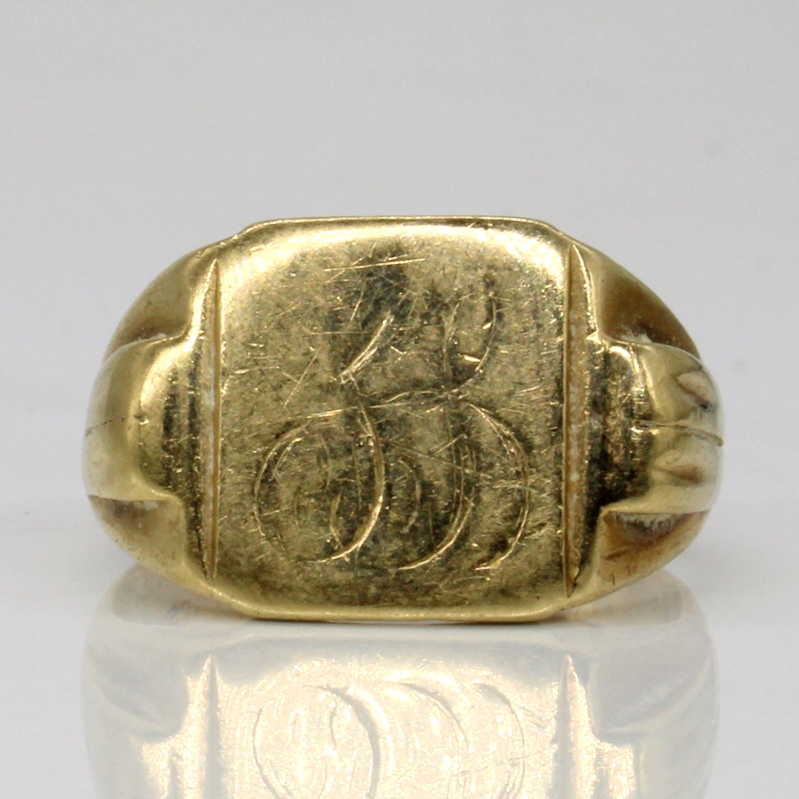 10k Yellow Gold Signet Ring | SZ 9.5 |