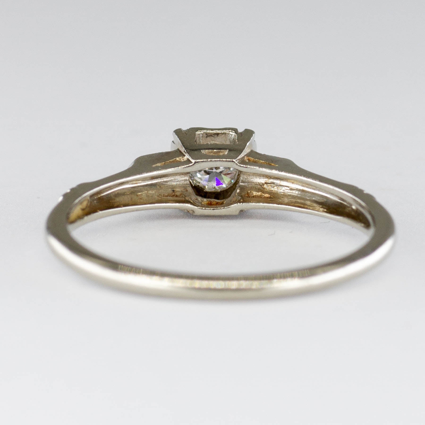 Solitaire Diamond Vintage Ring | 0.14ct | SZ 5.75 |