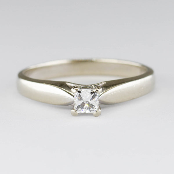 Solitaire Princess Diamond Ring | 0.24ct | SZ 6.5 |