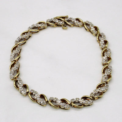 Diamond Waterfall Bracelet | 0.75ctw | 7