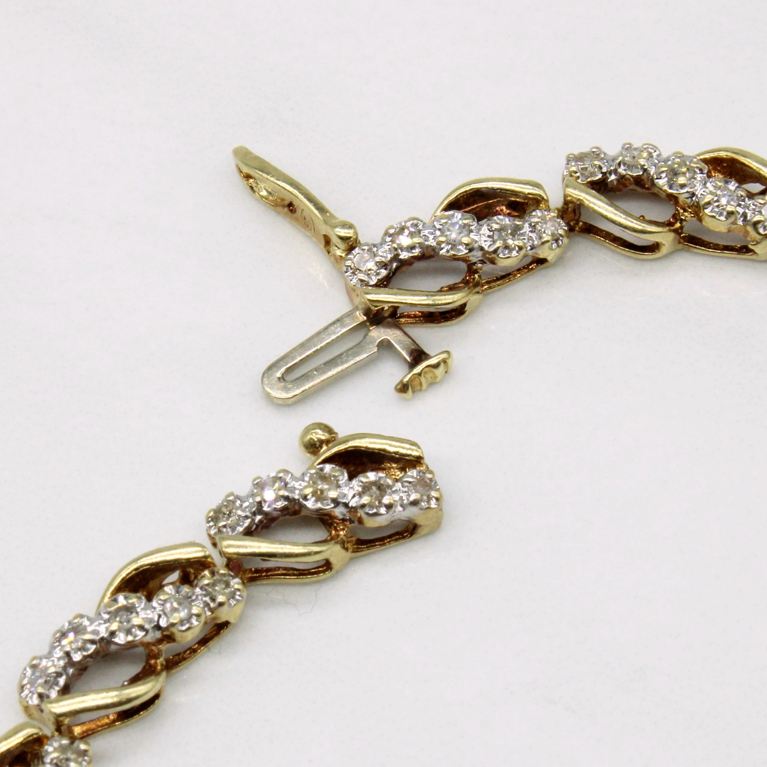 Diamond Waterfall Bracelet | 0.75ctw | 7" |