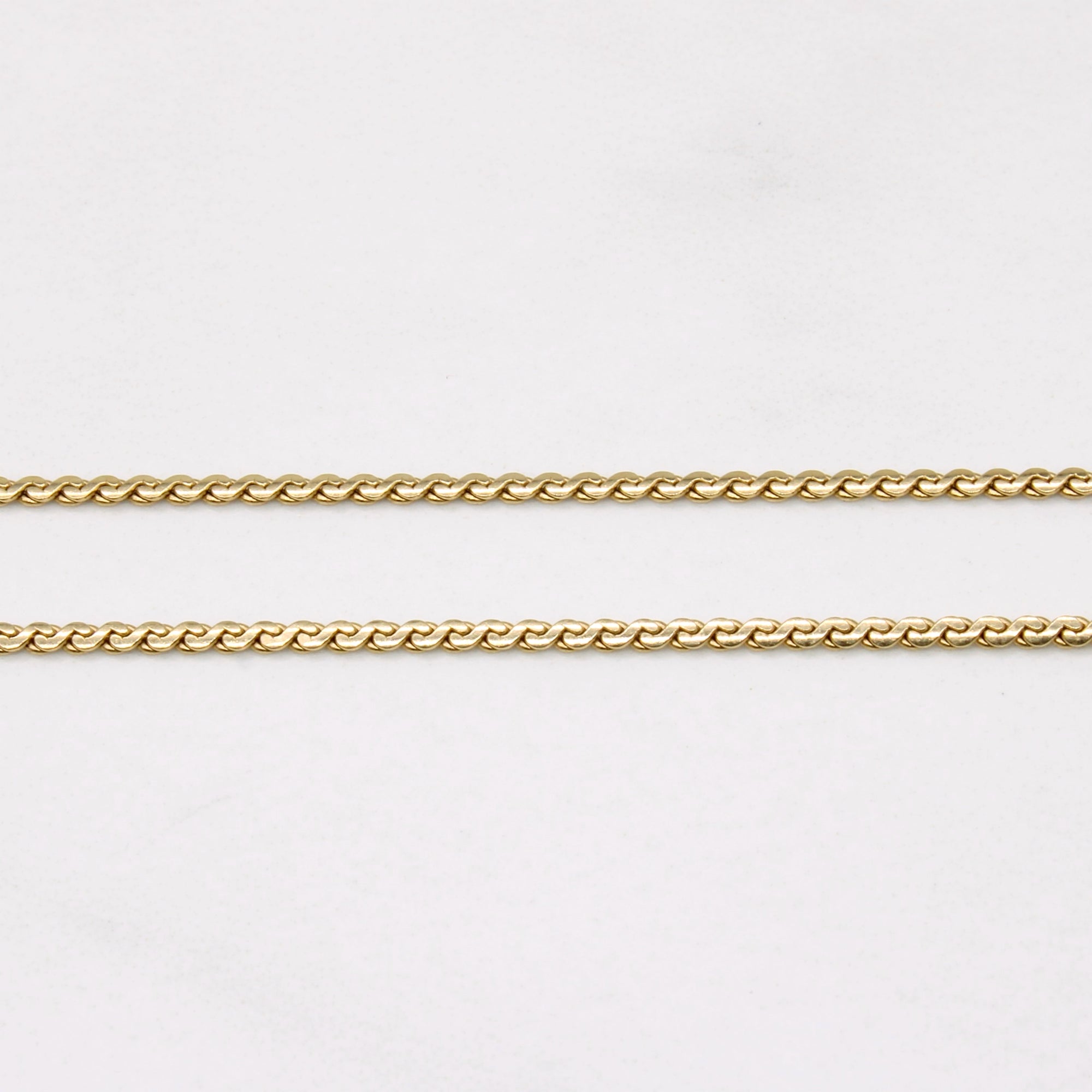 10k Yellow Gold S Link Choker | 15