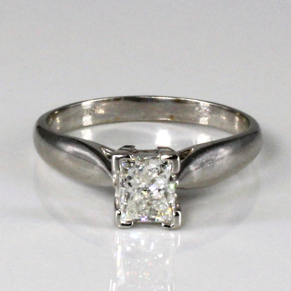 Solitaire Princess Diamond Engagement Ring | 0.56ct I1/2 I/J | SZ 6.25 |