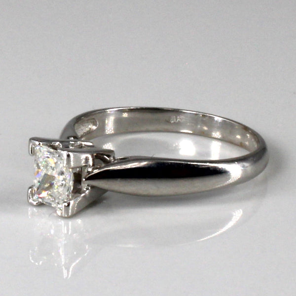Solitaire Princess Diamond Engagement Ring | 0.56ct I1/2 I/J | SZ 6.25 |