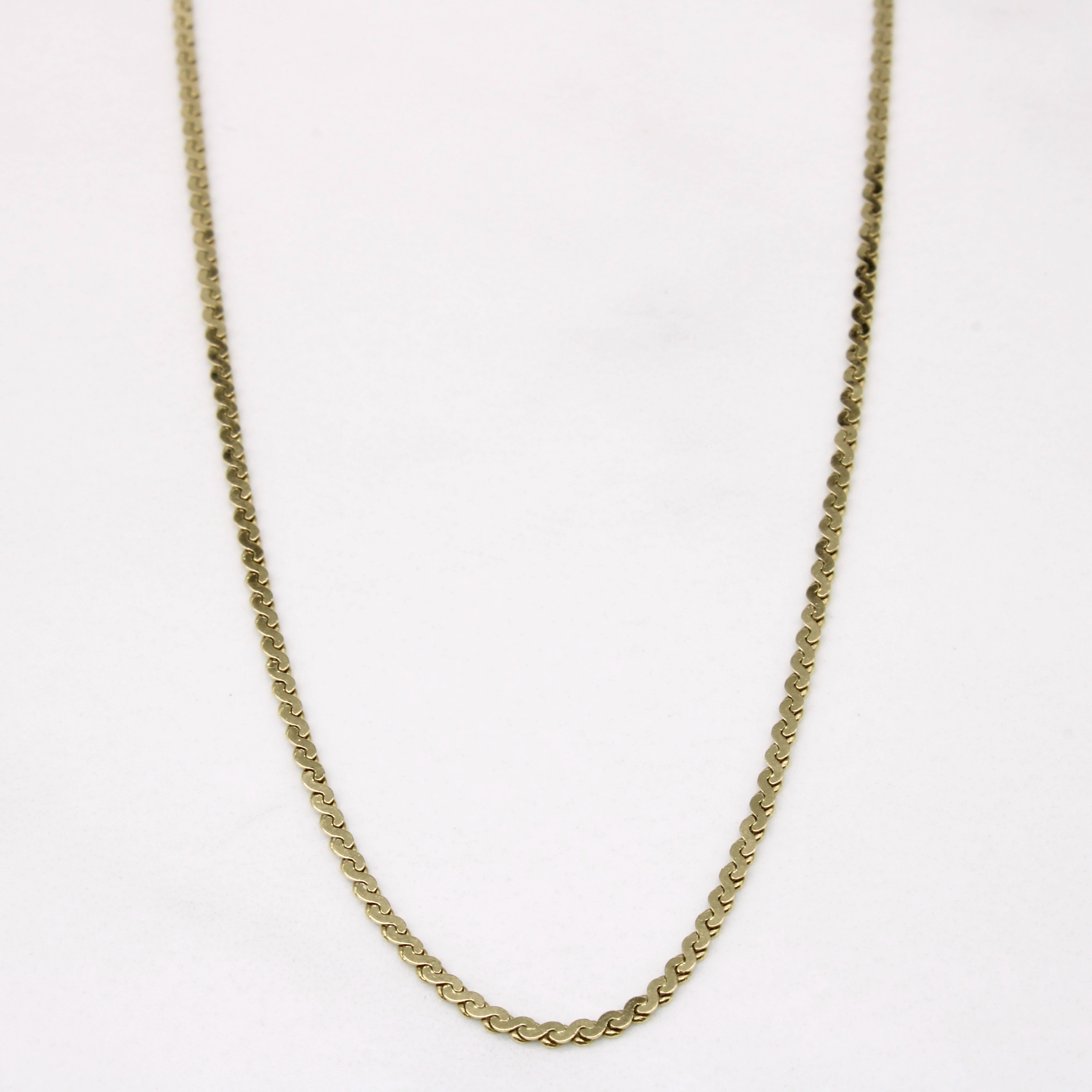 10k Yellow Gold S Link Chain | 19" |