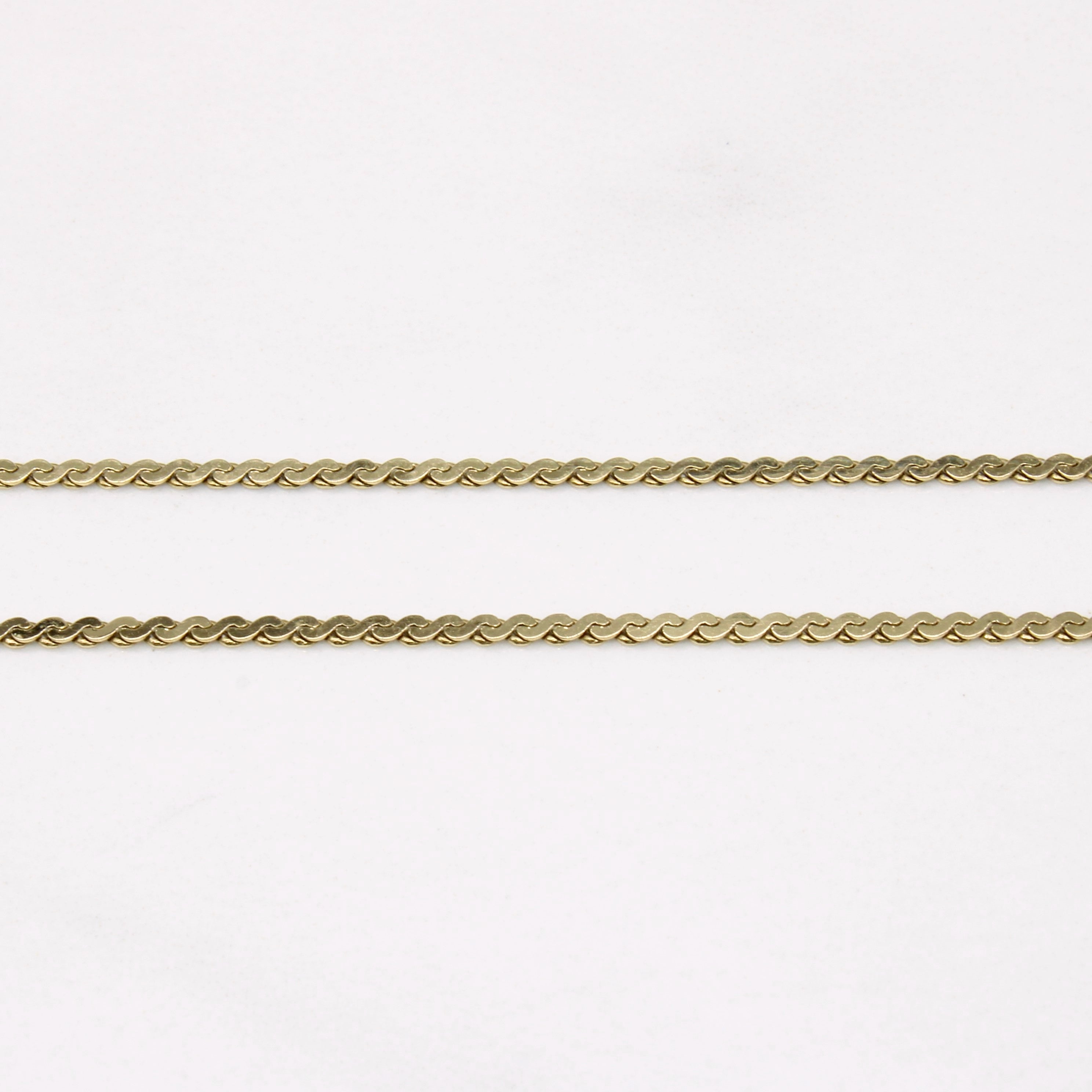 10k Yellow Gold S Link Chain | 19" |