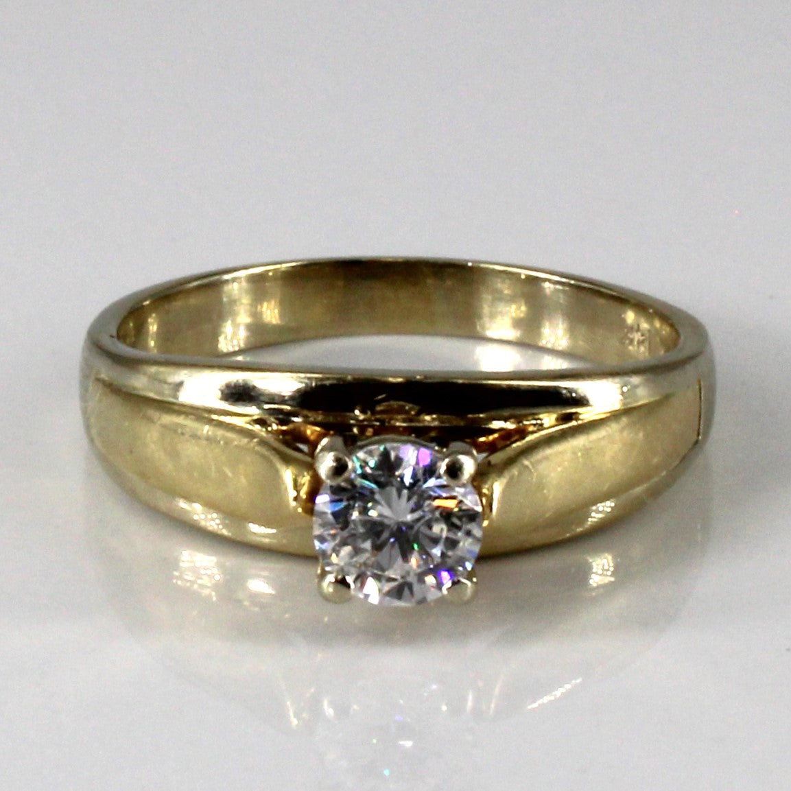 High Set Solitaire Diamond Engagement Ring | 0.52ct | SZ 8