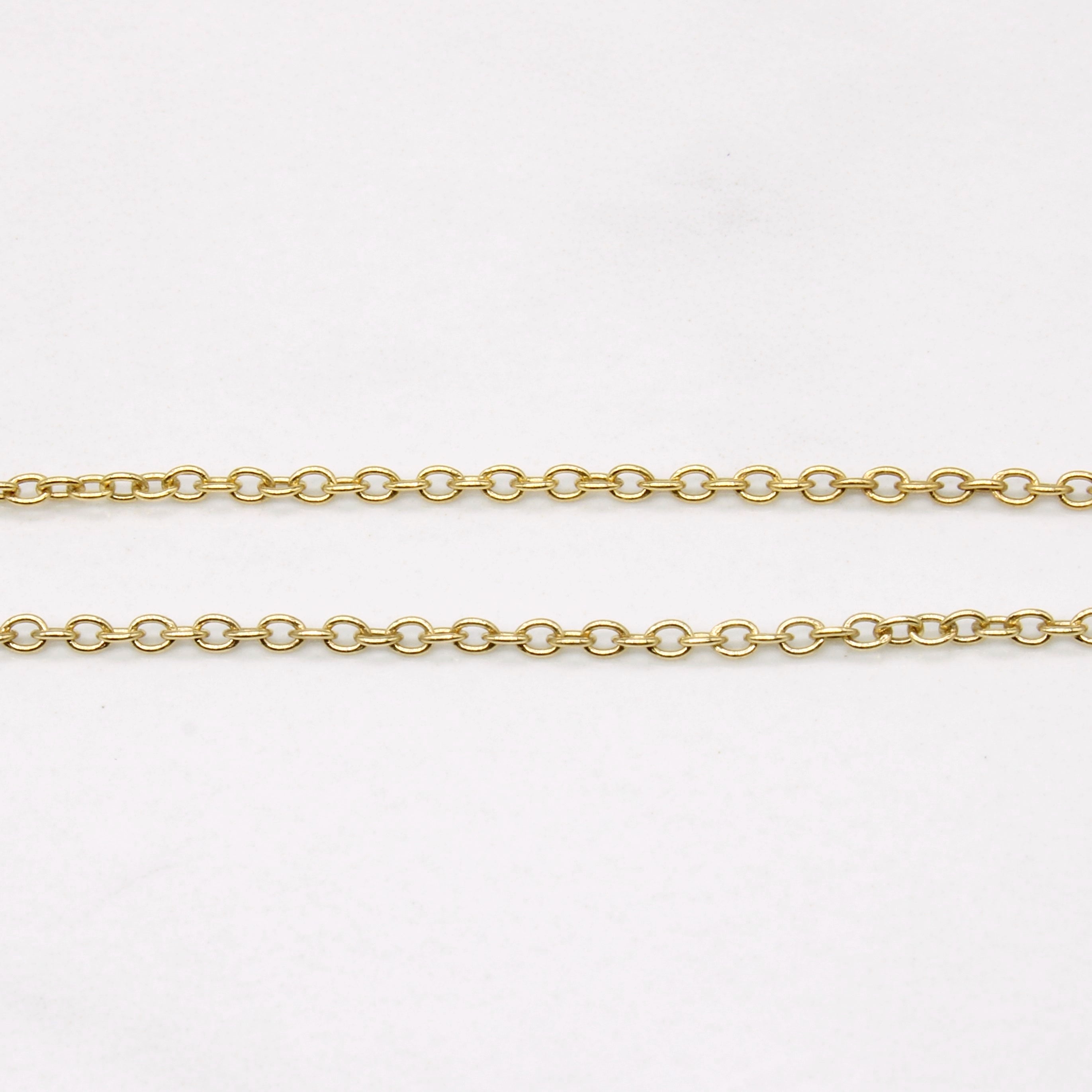 18k Yellow Gold Circle Link Chain | 24" |