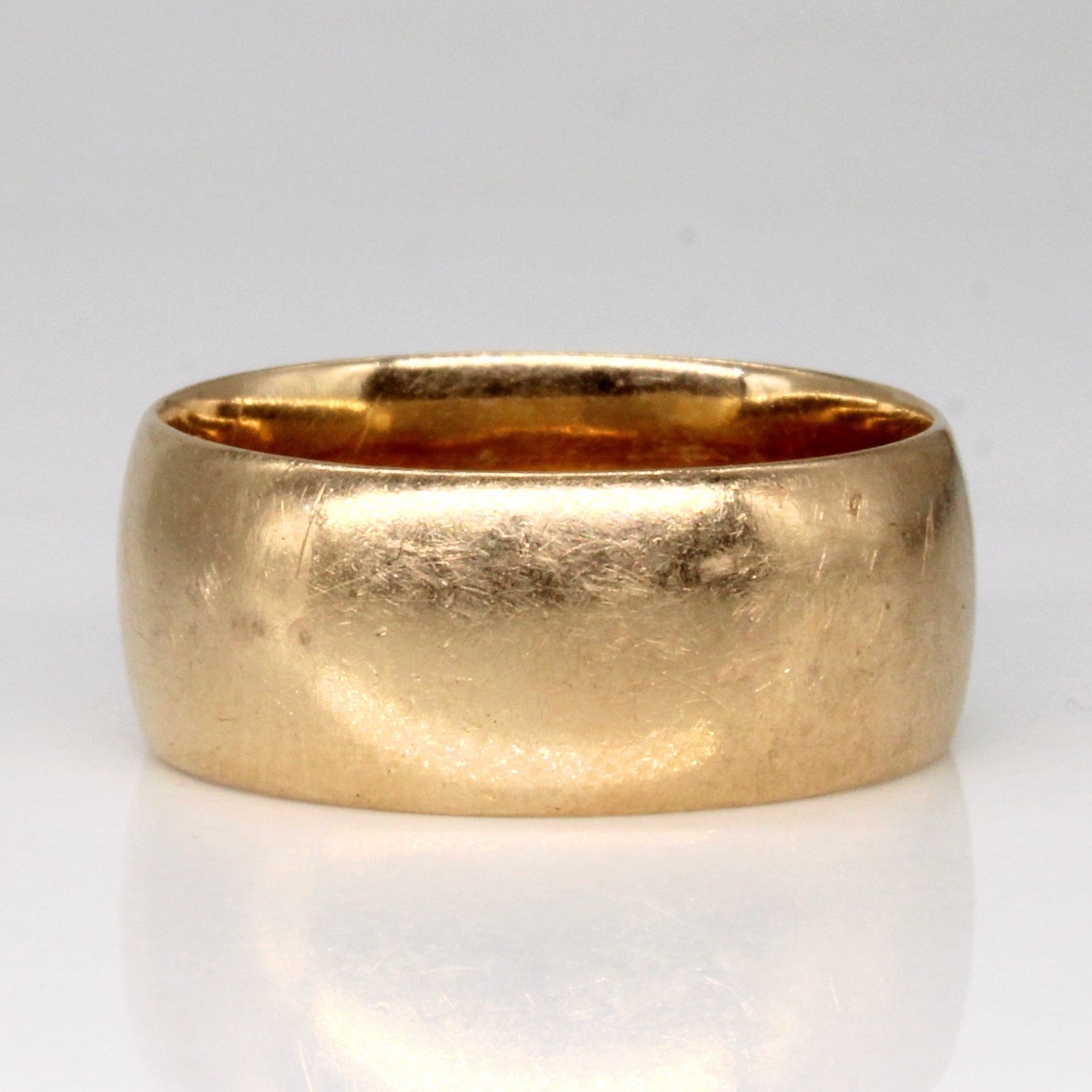 14k Yellow Gold Wide Band | SZ 7.75 |