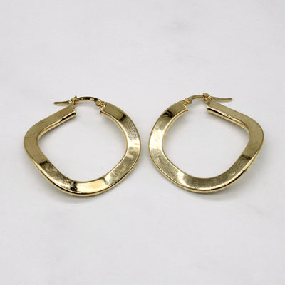 14k Yellow Gold Hoop Earrings