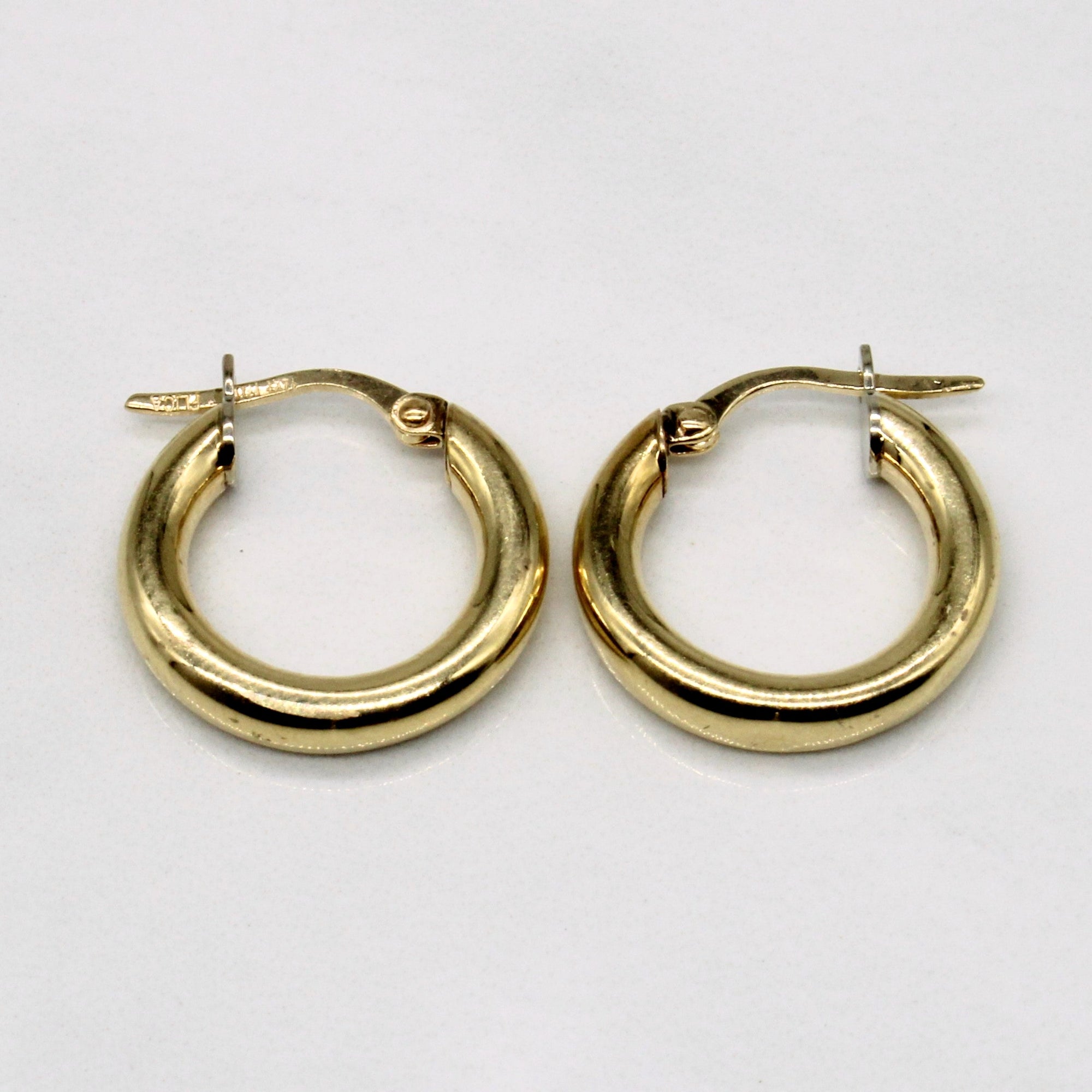 14k Yellow Gold Hoop Earrings