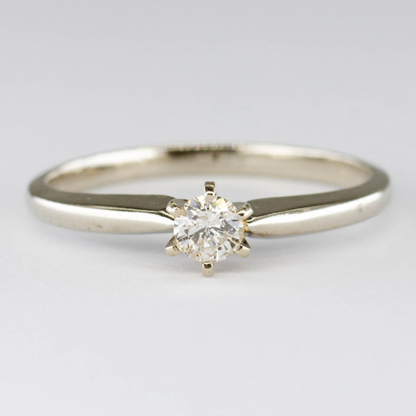 Six Prong Solitaire Diamond Ring | 0.17ct | SZ 6.75 |
