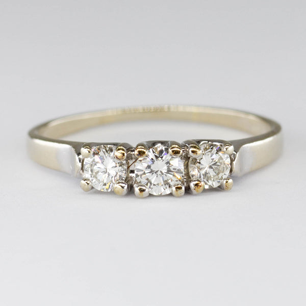 Three Stone Diamond Ring | 0.47ctw | SZ 7.75 |