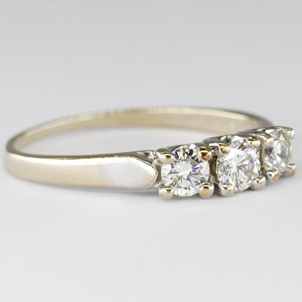 Three Stone Diamond Ring | 0.47ctw | SZ 7.75 |