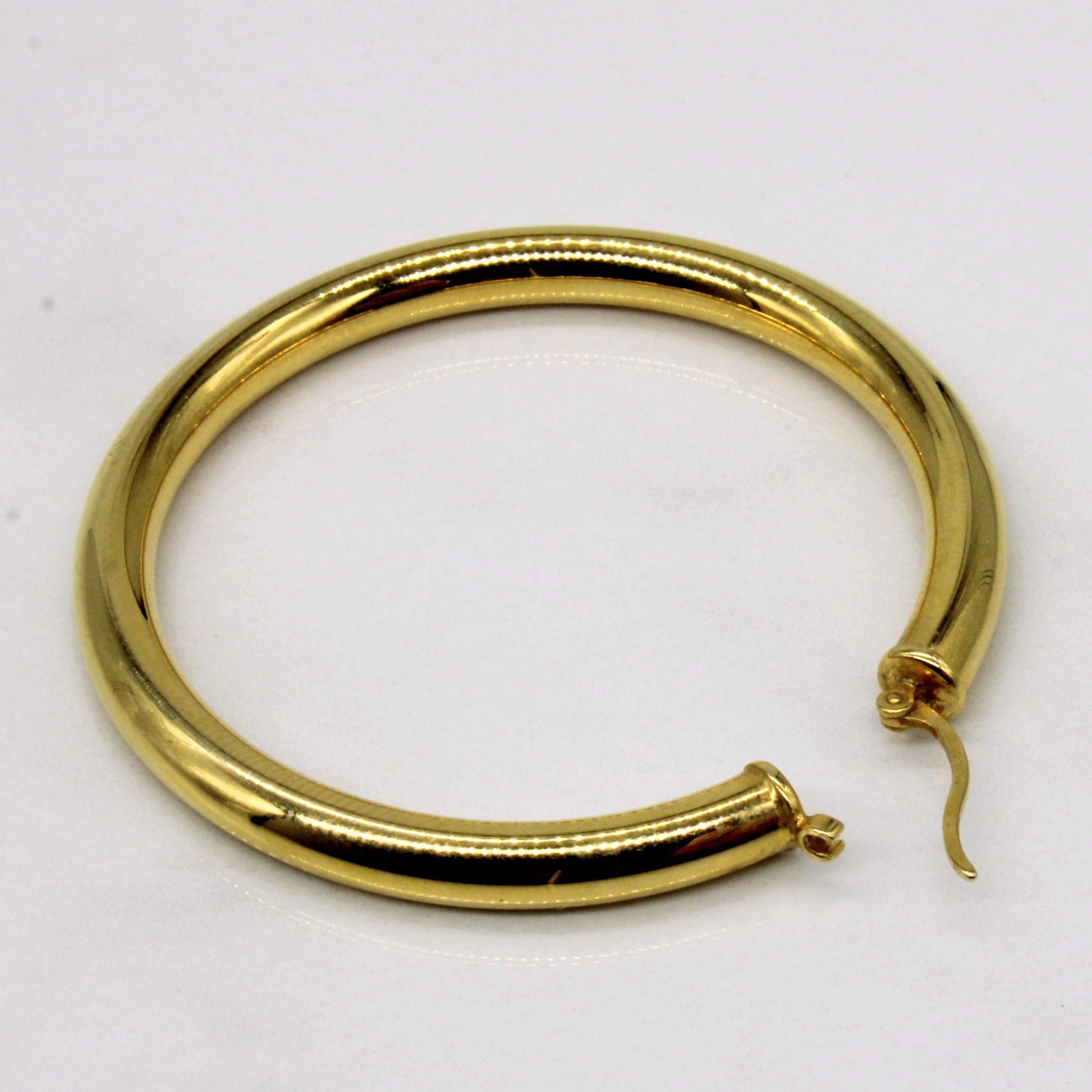 14k Yellow Gold Large Hoop Earrings