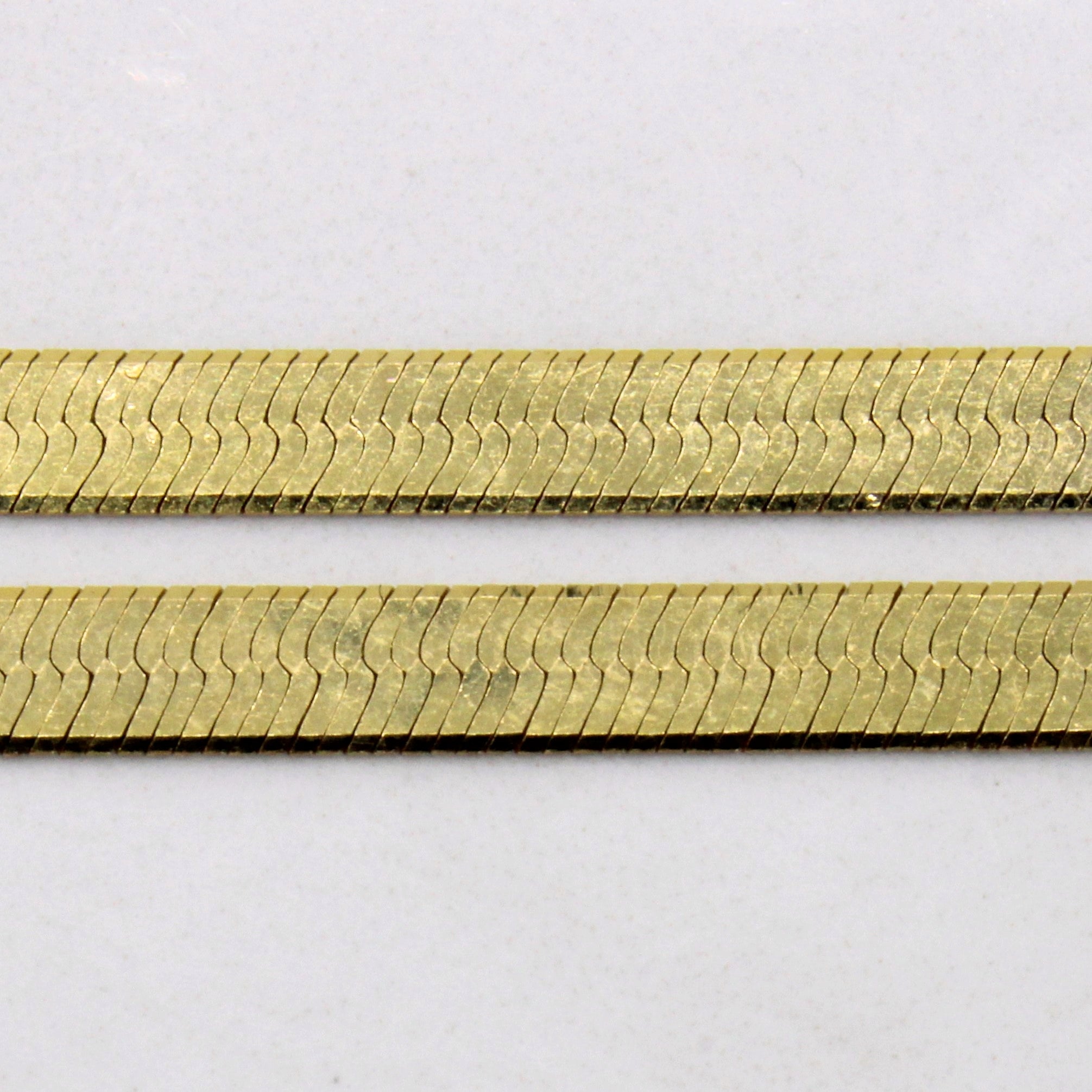 14k Yellow Gold Herringbone Chain | 20" |