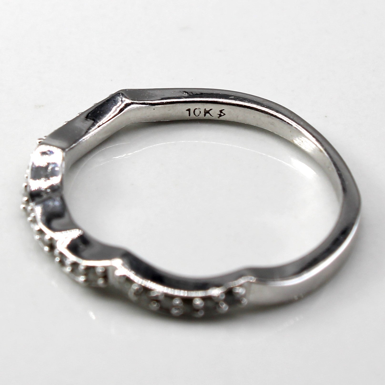 Diamond White Gold Ring | 0.20ctw | SZ 6.75 |