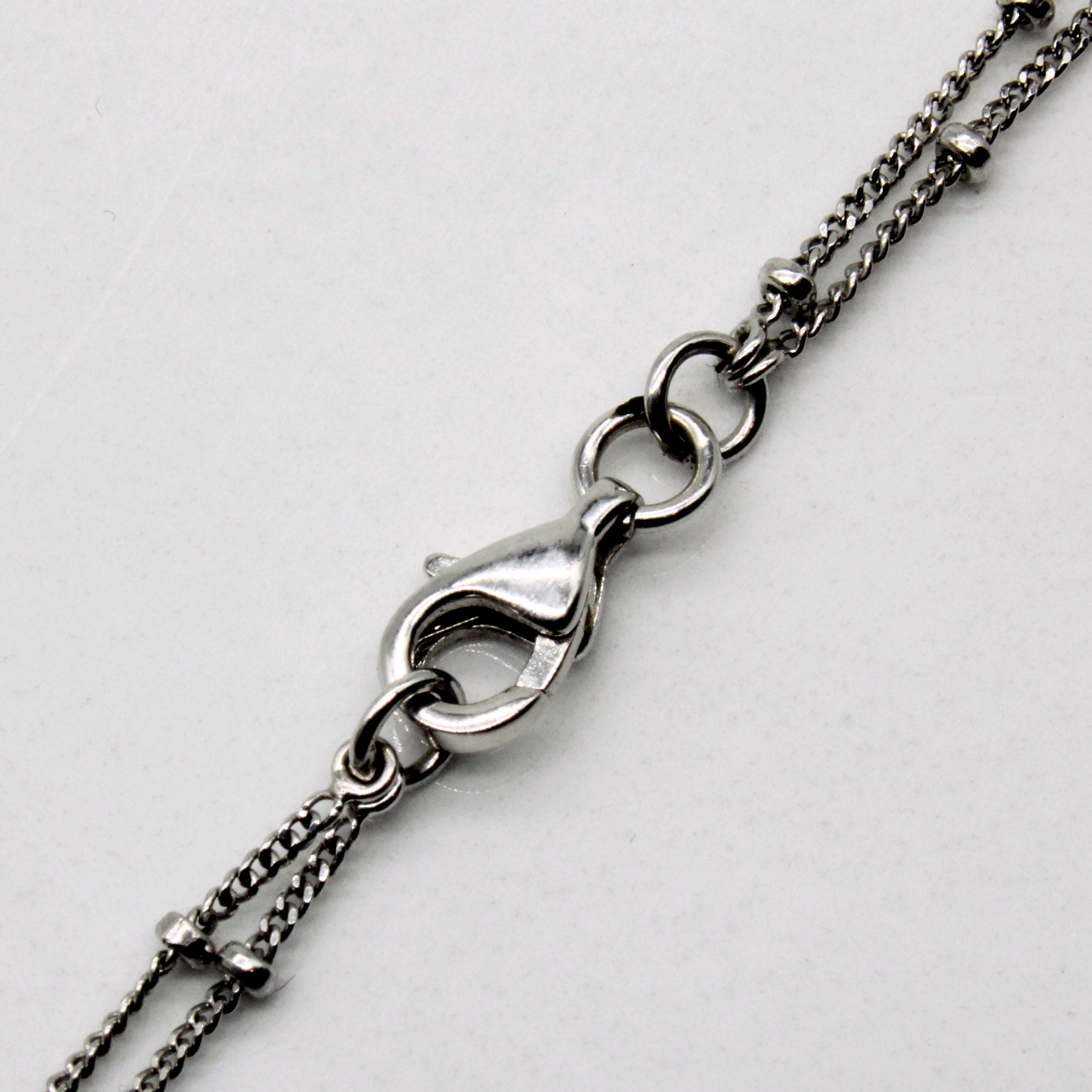 Onyx & Diamond Locket Necklace | 2.75ct, 0.20ctw | 18" |