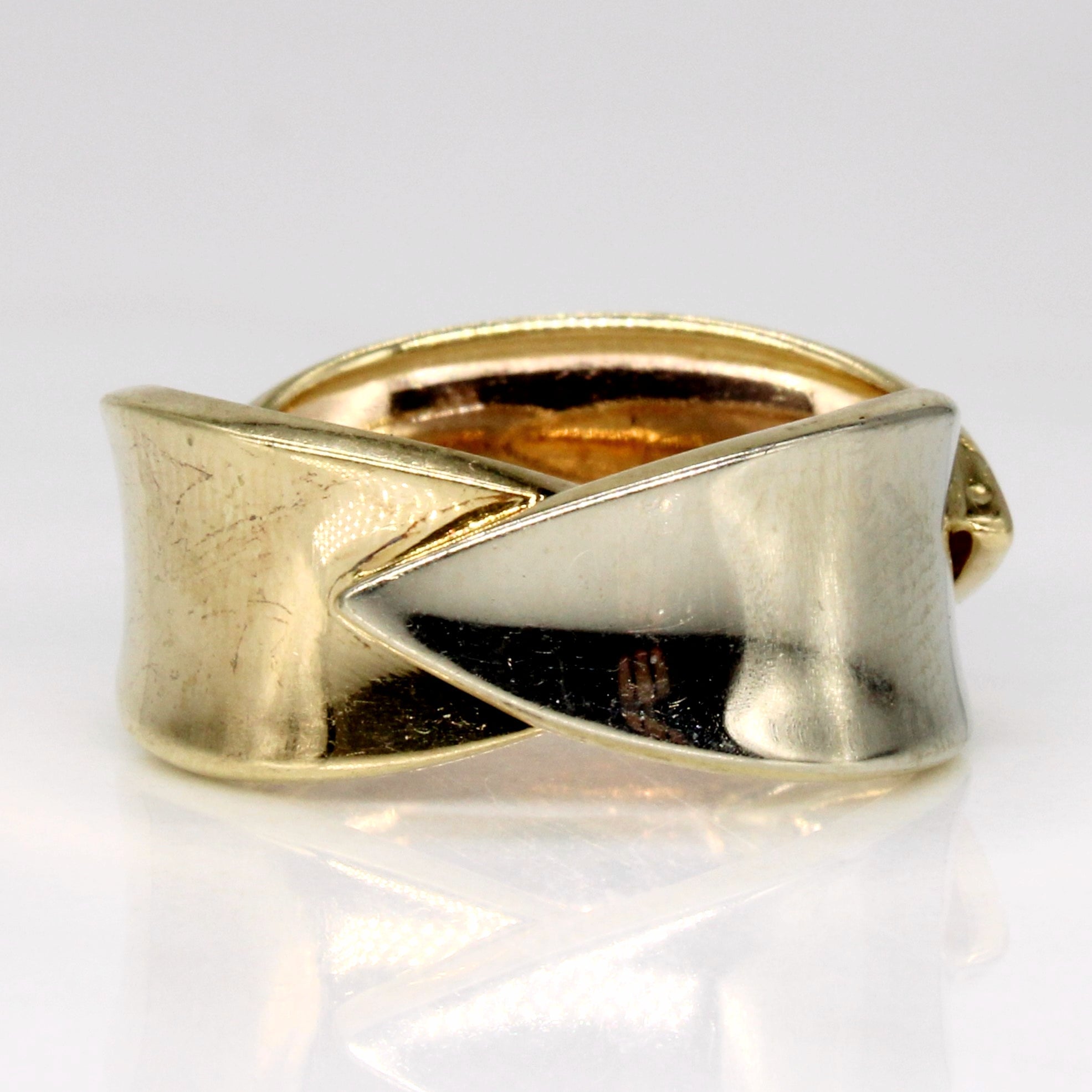 Bague en or tricolore 14 carats | Taille 5,75 |