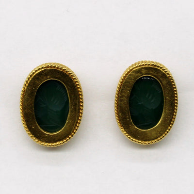 Intaglio Agate Earrings | 2.00ctw |