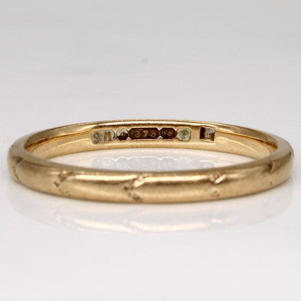 9k Yellow Gold Ring | SZ 8.5 |