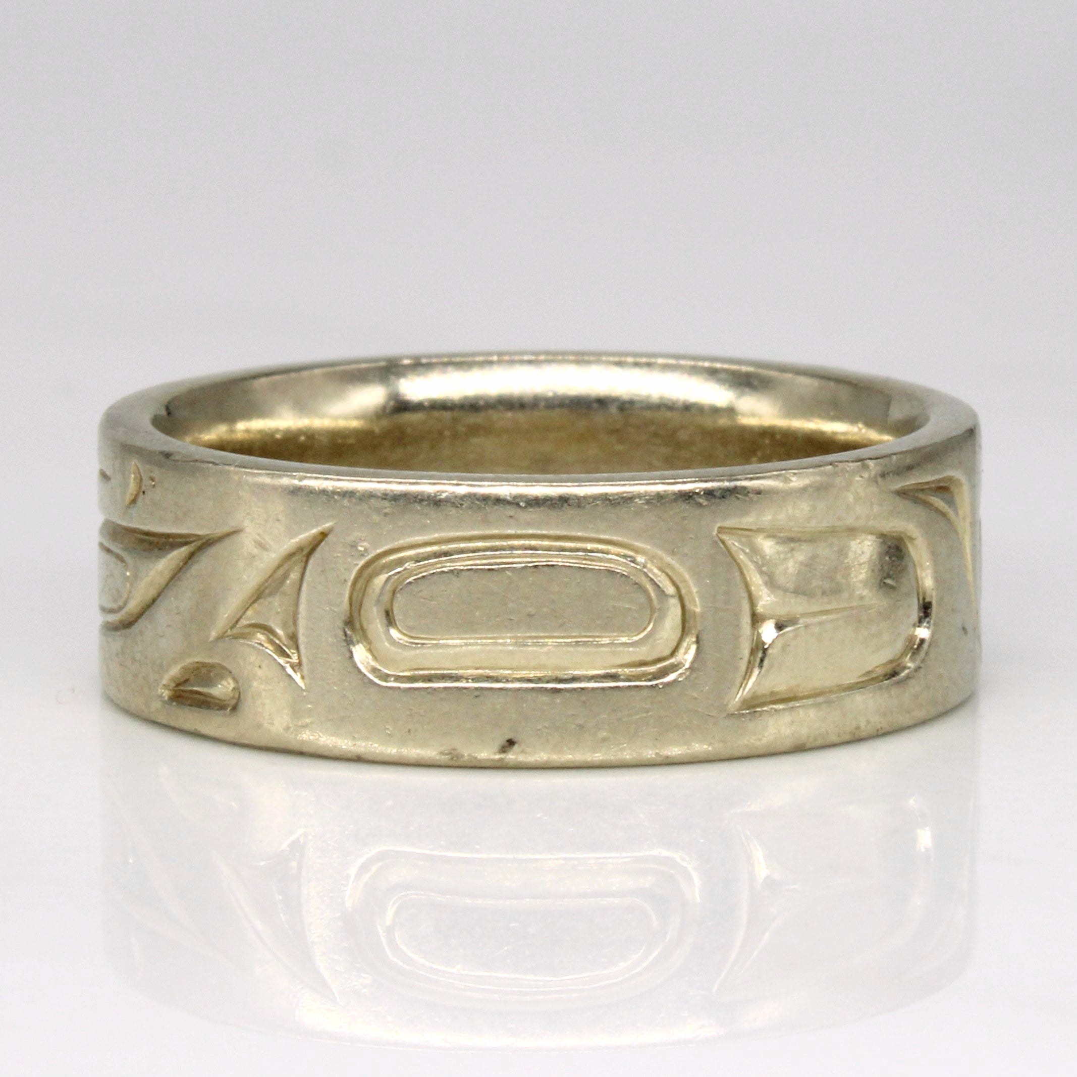 Indigenous Eagle Art Gold Ring | SZ 8.25 |