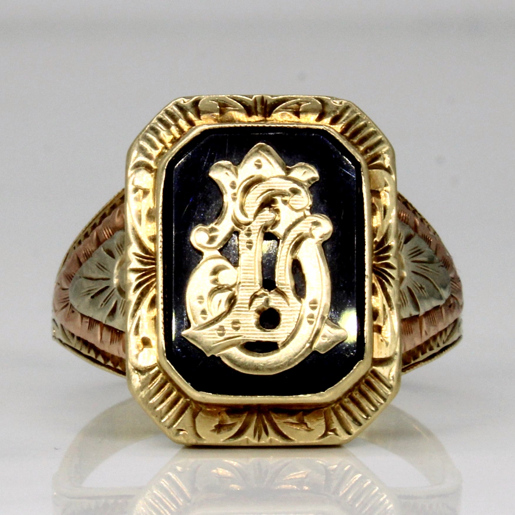 Vintage Onyx Ring | 2.00ct | SZ 11 |