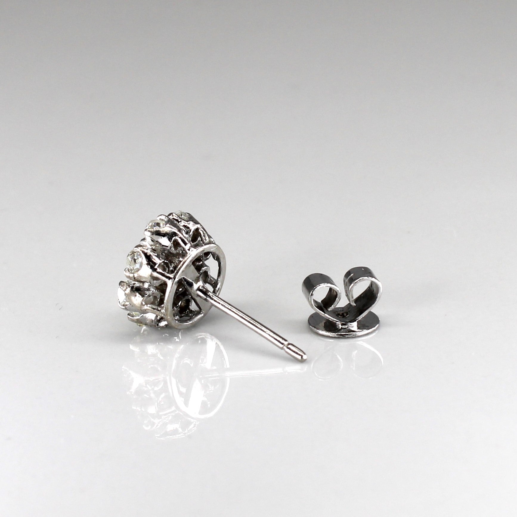 Old Mine Cut Diamond Stud Earrings | 1.82ctw |