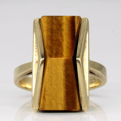 Tiger's Eye Cocktail Ring | 6.00ct | SZ 6.75 |