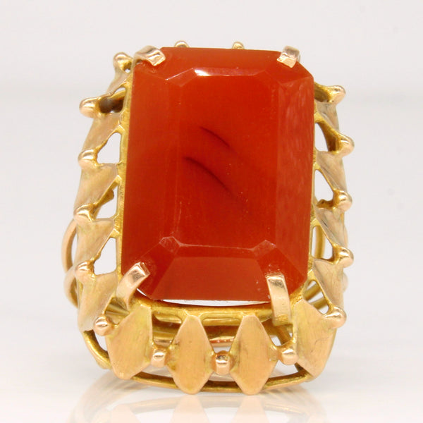 Agate Cocktail Ring | 13.50ct | SZ 6.75 |
